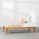 Ver imagem 3 de Kit Quarto Theo com Pés Square Mel - Berço + Cômoda 3 Gavetas e 1 Porta + Guarda-roupa 2 Portas + Po