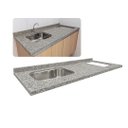Ver imagem 1 de Pia Cozinha 180cm Granito Corumba c/Cuba Inox Parte Cooktop: Corumba