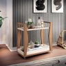 Carrinho Decorativo Para Sala Bar Café Multiuso 90cm B01 Belga Off White Nature - Lyam Decor Lyam De - 2