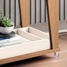 Carrinho Decorativo Para Sala Bar Café Multiuso 90cm B01 Belga Off White Nature - Lyam Decor Lyam De - 7