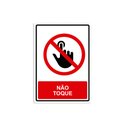 Ver imagem 1 de Placa de Sinalização Não Toque em Pvc