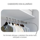 Ver imagem 5 de Guarda Roupa Casal Palazzo com Espelho e Gaveteiro Milão com Chave Neve - Novo Horizonte