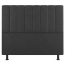 Ver imagem 5 de Kit Cabeceira E Baú Cama Box Solteiro 90Cm Cinza Escuro