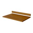 Ver imagem 1 de Tampo e Roda Tampo para Balcão 80cm 2 Portas de Madeira Maciça Joy Marrom/Nogueira