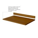 Ver imagem 4 de Tampo e Roda Tampo para Balcão 80cm 2 Portas de Madeira Maciça Joy Marrom/Nogueira