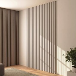 Painel Decorativo Ripado Mdf em Barra 134x250cm (3,35m²) Pa75 Dalla Costa-fendi - 6