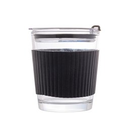 Copo De Vidro Com Cinta Em Silicone Preto 350Ml - Wolff - 3