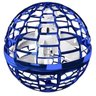 Quadricoptero Drone de Brinquedo BALL FLY Nova Polibrinq Azul Arte zoo projetor de desenhos - 3