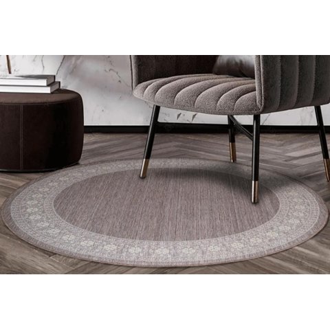 Tapete Redondo Natural Look Fiore a 150 cm