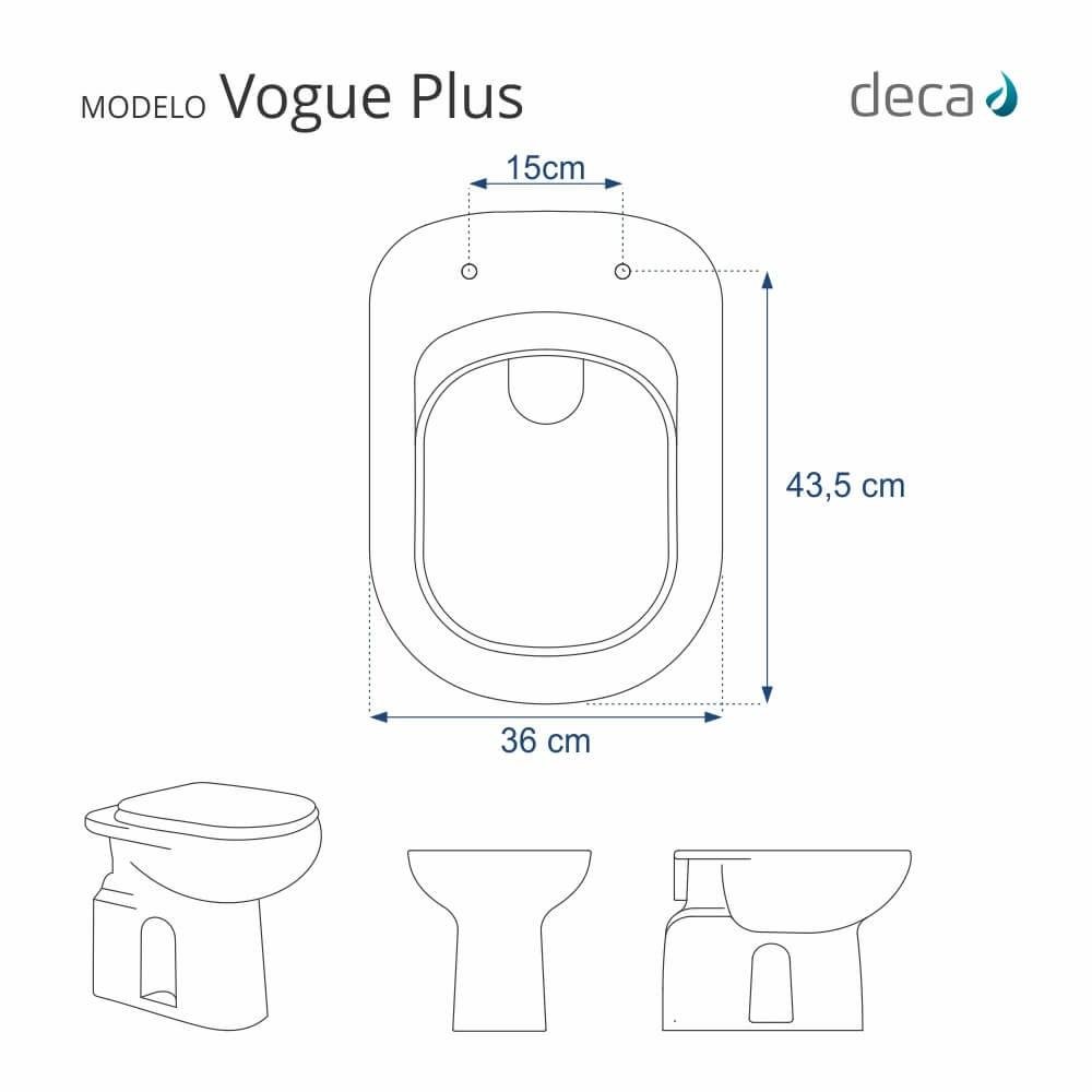 Assento Sanitário Poliester Vogue Plus Decorado Golfinho e Conchas para Vaso Deca - 9