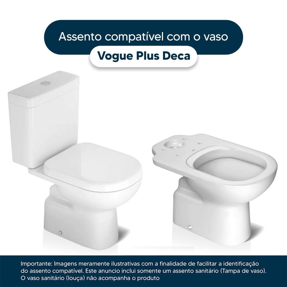 Assento Sanitário Poliester Vogue Plus Decorado Golfinho e Conchas para Vaso Deca - 8