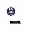 Troféu Acrílico sem Personalização Liso 15cm Trapézio 10 Und - 2
