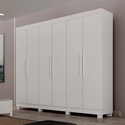 Guarda Roupa Casal c/ Pés 100% MDF Aspen - Arbo Design