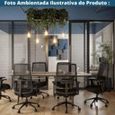 Ver imagem 6 de Cadeira Escritório Nr-17 Soho Diretor C/ Braços Fratini Encosto Tela Mesh Preta Base Rodízio