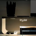 Ver imagem 3 de Mesa de Cabeceira Suspensa Sis, com Hub de Carga Rápida de 3 Portas Usb ( 2a + 1 Usb C) e Luz Led em