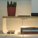 Ver imagem 2 de Mesa de Cabeceira Suspensa Sis, com Hub de Carga Rápida de 3 Portas Usb ( 2a + 1 Usb C) e Luz Led em