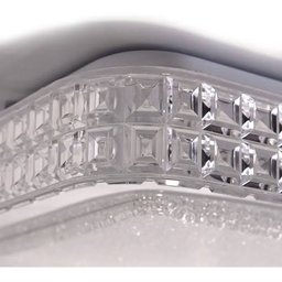 Lustre Plafon Led Orion 24w 40x40 Céu Estrelado Acrílico Branco Quente 3000k Bivolt - 4