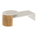 Ver imagem 1 de Mesa de Centro Redonda Amadeo com Acabamento em Laca Pollo Decor