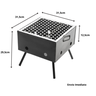 Churrasqueira Portátil Carvão com Gelha Camping Praiana - 2