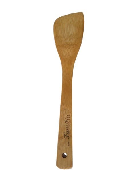 Conjunto de utensílios de cozinha de bambu 4 peças gravado - 6