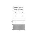 Ver imagem 3 de Puxador Lugano Dourado Matte Zen