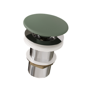 Válvula Click 1 1/4 Inox C/tampa Cerâmica - Fabribam Sálvia Fosco