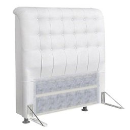 Cabeceira Solteiro 90cm Para Cama Box Ana Corino Branco - DS Móveis - 1