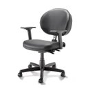 Ver imagem 3 de Cadeira Executiva Plus Lisa Back System com Braços Reguláveis - Cor Preto - Plaxmetal - 32968