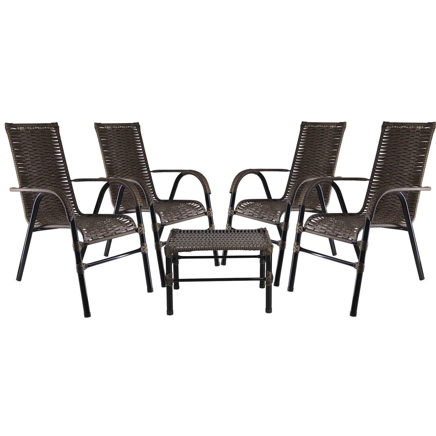 Conjunto 4 Cadeiras E Mesa de centro Bela para área Gourmet entre outros. - 1