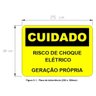 Placa Cuidado - Geração Própria - Padrão Energisa, Cemig, Enel Goias, Cemig, Celesc Eletrobras - 3