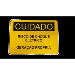Placa Cuidado - Geração Própria - Padrão Energisa, Cemig, Enel Goias, Cemig, Celesc Eletrobras - 2