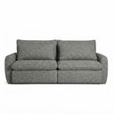 Ver imagem 2 de Sofá Cama Curve 1.70 Nobly Retrátil 170cm Cinza Linho