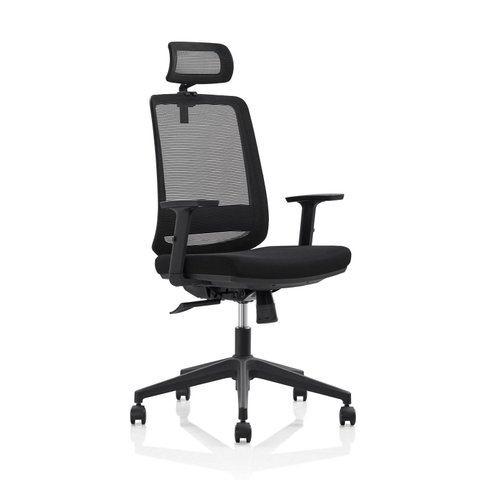 Cadeira de Escritório Diretor Premium Ergonômica com Acento Reclinável, Apoio Cabeça e Rodizie em PU
