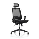 Ver imagem 1 de Cadeira de Escritório Diretor Premium Ergonômica com Acento Reclinável, Apoio Cabeça e Rodizie em PU