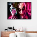 Ver imagem 2 de Quadro Decorativo The Joker 24x18cm - com vidro:Madeira preta