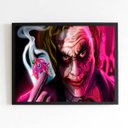 Ver imagem 1 de Quadro Decorativo The Joker 24x18cm - com vidro:Madeira preta