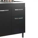 Ver imagem 5 de Balcão 1,19 para Pia Home 3 Portas 1 Gaveta Mdp 120cm Fiorello