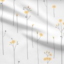 Ver mais imagens de Jogo de Cama King Estampado Branco Flores Amarelas - Premium