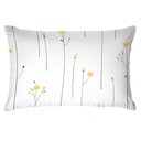 Ver imagem 7 de Jogo de Cama King Estampado Branco Flores Amarelas - Premium