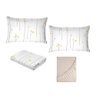 Jogo de Cama King Estampado Branco Flores Amarelas - Premium - 6