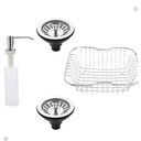 Ver imagem 6 de Kit Cuba Dupla Inox + Acessórios com Torneira Gourmet Monocomando Slim Cromada