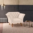 Ver imagem 1 de Poltrona Jasmim para Sala Linha Conforto Bege Framar 97cm 120kg