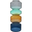 Ver imagem 1 de Vaso Geométrico Home&co 4 Elos Vidro 28x10x10cm Multicolorido