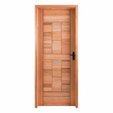 Ver imagem 1 de Kit Porta Pronta Maciça de Eucalipto 214x87x14cm PM96 Abertura Esquerda Cruzeiro Portas Marrom