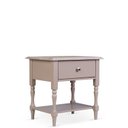 Ver imagem 6 de Mesa Lateral 1 Gaveta Madeira Maciça Escovada Pés Torneados Louise