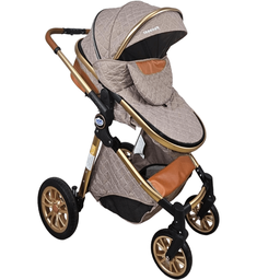 Carrinho de Bebe Moises Passear Baby Ares Plus 3 em 1 Marrom - 1