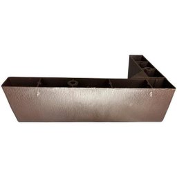 Kit 20 Pé Cantoneira Canto Sofá Poltrona Tabaco + Parafuso - 4