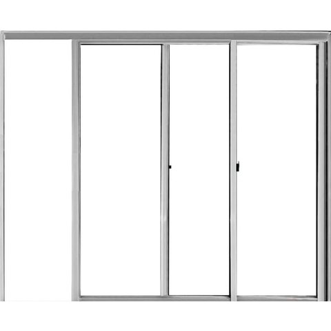 Vitro de Aluminio 2 Folhas sem Grade Linha Leve:1,00 X 1,20/brilhante