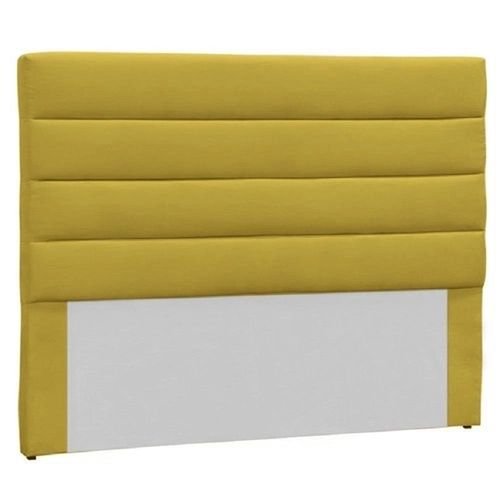 Cabeceira Casal Estofada Berlim Amarelo - M&F Decor - 1