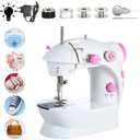 Ver imagem 5 de Mini Máquina de Costura Ajustável de 2 Velocidades com Fio Duplo Portátil Máquina de Costura